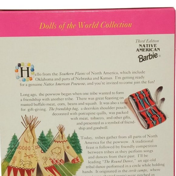 Native American Barbie Third Edition 12699 Vintage 1994 Mattel Doll-MINT NRFB - Picture 3 of 12